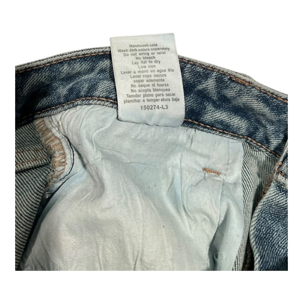 Judy Blue‎ Rhinestone Denim Shorts Size 28 Distressed Frayed Hem - Picture 8 of 13